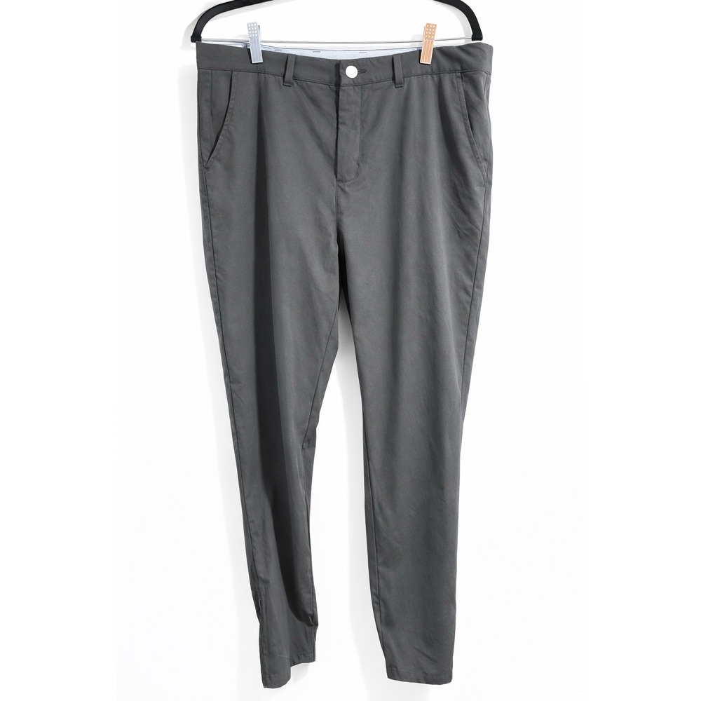 Macade Mens Green Tapered Zip Leg Slim Fit Golf Performance Size 34 Jogger Pants